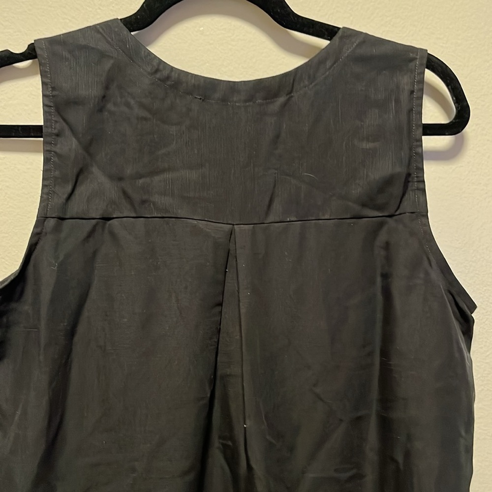 HATCH Maternity Black Sleeveless V-Neck Tencel/Linen Top, Size 0 (XS) - Picture 7 of 7